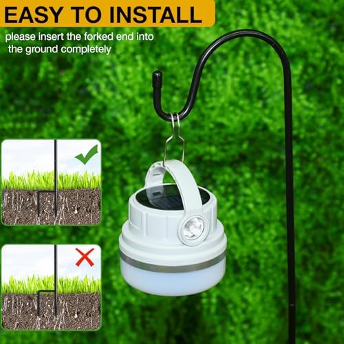 24 Pack 25 Inch Shepherds Hooks Outdoor Metal Garden Hook for Hanging Plant - Image 4