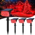 T-SUNUS Red Solar Lights for Outside 4 Pack IP65 Waterproof Dusk-to-Dawn by T-SUNUSLighting