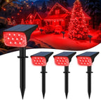 T-SUNUS Red Solar Lights for Outside 4 Pack IP65 Waterproof Dusk-to-Dawn by T-SUNUSLighting