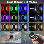 VOLISUN Solar Driveway Lights with Remote 8 Pack, 9 Colors in 1 Led IP67 Waterproof Outdoor Warning Dock Deck Lights for Driveway Sidewalk Pathway Step RGB (9colors, 8pack) - Image 3