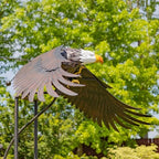 Large Rocking Animals with Flapping Wings Garden Stakes (Multicolor, XL Bald Eagle) - Image 5