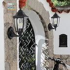 2-Pack Waterproof Aluminum Outdoor Light Fixture Wall Mount Exterior Porch Lights Outdoor Wall Lamp,Anti-Rust Porch Lights for Outside Garage Patio Exterior Lights for House - Image 3