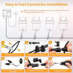 Low Voltage Landscape Lighting Kit, 2200K-6500K Well Lights 6Pack - Image 5