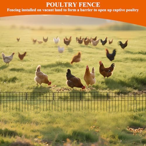 Garden Fence 20.6 FT x 12" H, Decorative Metal Border for Flower Beds - Image 7