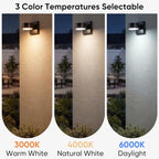 BesLowe 2-Pack LED Outdoor Wall Lights, Porch Sconce Lights - Image 2