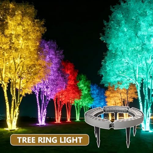 60-96W LED Ring Tree Light, Outdoor Landscape Spotlight - Image 3