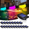 LED Solar Step Lights, 20 Pack Solar Deck Lights Outdoor IP65 Waterproof Pool Side Lighting Decor for Stairs Fence Yard Driveway Pathway Yard Backyard, RGB Color Changing by TTiiLoe