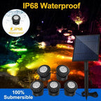 T-SUN Solar Pond Lights RGB, Solar Underwater Pond Lights Color Changing - Image 4
