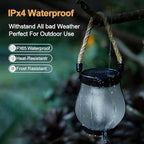 Solar Lantern Outdoor Lights Large Waterproof Flickering Flame Solar Lantern for Yard Garden Patio Hanging Tabletop Decor (5 Pcs) - Image 5