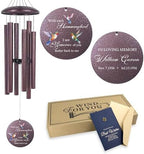 ASTARIN Personalized Memorial Wind Chime for Loss of Loved One 30/36/45 inch, Sympathy Deep Tone Wind Chimes for Mom Dad/Mother Father, Remembrance Gifts for Grief Condolence Funeral by Astarin