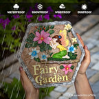 OrnamentallyYou Fairy Kisses and Flowers Garden Stepping Stone, 9.5" Outdoor Decoration Statue - Image 2