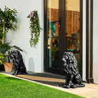 20.5" Lion Garden Statue, Resin Outdoor Guardian Sculpture Animal Decor - Image 6