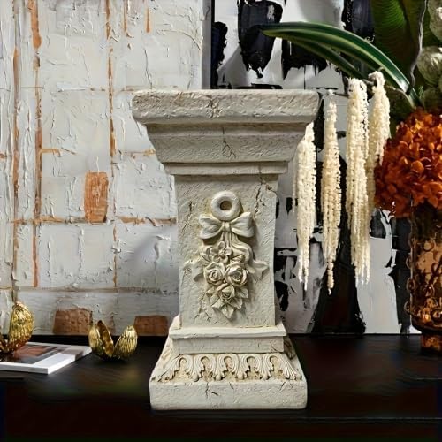 11.8" Roman Column Pedestal, Resin Greek Style Display Stand - Image 7