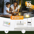 PATIOWIN Solar Deck Lights, Solar Step Lights Waterproof, Warm White, 12 Pack - Image 5