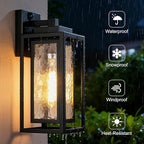 15.78'' Motion Sensor Water Ripple Porch Light,Outdoor Wall Sconce Light - Image 4