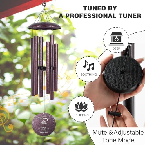 Personalized Tree of Life Memorial Wind Chimes for Loss of Loved One - Image 4