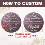 ASTARIN Personalized Memorial Wind Chime for Loss of Loved One 30/36/45 inch, Sympathy Deep Tone Wind Chimes for Mom Dad/Mother Father, Remembrance Gifts for Grief Condolence Funeral - Image 6