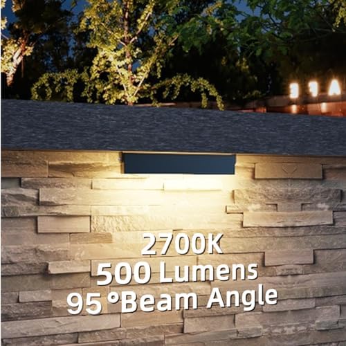 7 Inch Retaining Wall Lights, 2700K LED Hardscape Lighting, 4 Pack - Image 2