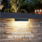 7 Inch Retaining Wall Lights, 2700K LED Hardscape Lighting, 4 Pack - Image 2