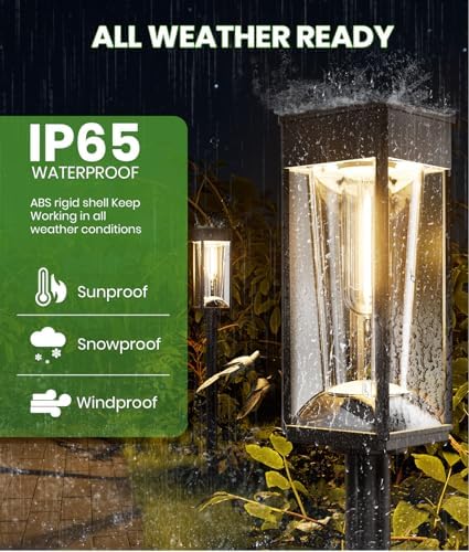 BITPOTT Solar Pathway Lights, 12 Pack, 2 Color Modes, IP65 - Image 5
