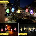 Outdoor String Lights 96FT Color Changing Solar Patio Lights, Waterproof Fairy Lights for Backyard, Garden, Pergola, Deck, Bistro, Outdoor Lighting with Remote & 8 Modes - Image 3