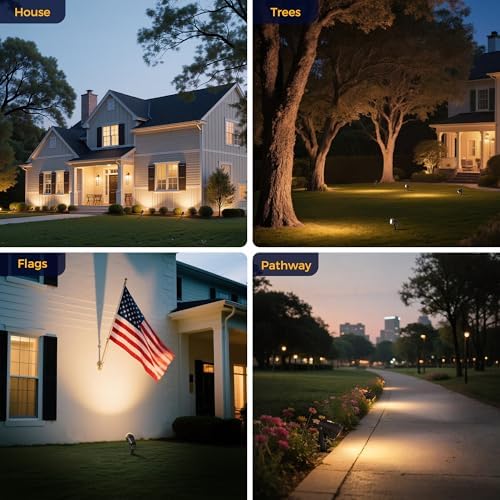 L LOHAS LED 5W Low Voltage Landscape Lighting Outdoor Spot Lights 8 Pack - Image 2