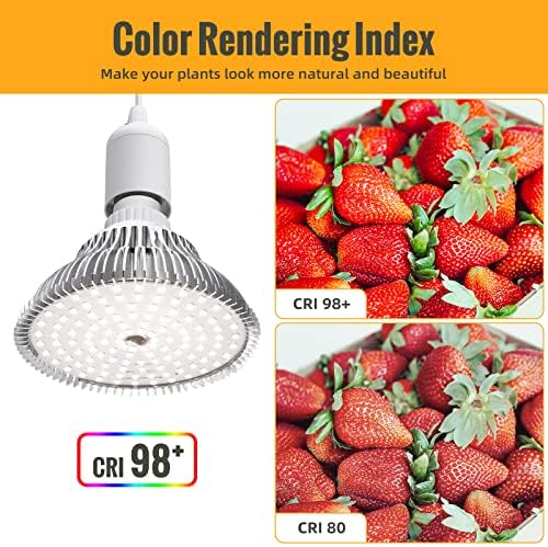 LED Grow Light Bulbs, Hanging Lights for Indoor Plants, 25W - Image 6