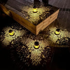 2 Pack Tree of Life Outdoor Solar Hanging Lanterns Waterproof LED Solar Lights Metal Decorative Lantern for Garden, Patio, Courtyard, Backyard, Yard Decor Unique Tree of Life Gifts for Women Gardening - Image 2