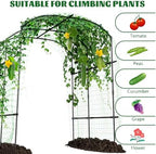 Tall Garden Arch Trellis for Climbing Plants, 87" H Metal Trellis Archway - Image 7
