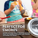 City Bonfires Portable Fire Pit - Mini Fire Pit, Table Top Firepit, No Wood, No Embers, 3-5 Hours of Burn Time - Food Safe for Smores - Lightweight, Emergency Heat, Camping Stove (2-Pack) - Image 4