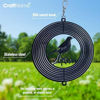 Personalized Wolf Metal Wind Spinner, Custom Wolf Spinner Hanging Indoor Outdoor Decor, Perfect House Warming Gifts New Home, Custom Gift for Grandmother, Mom, Dad, Wife, Daughter - Image 5