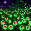 EEW Solar Halloween Decorations Outdoor 6 Pack 36 LED Eyeball Lights Green by EEW