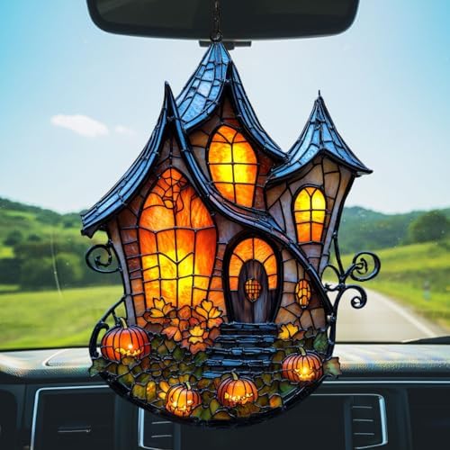 Gothic Halloween Castle Acrylic Suncatcher - Image 5