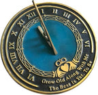 Romantic Sundial Garden Decor with “Grow Old with Me” Quote – Cast Metal Outdoor Sundial Statue for Patio, Yard & Garden – Anniversary, Wedding & Couple Gift – 10 Inch - Image 3