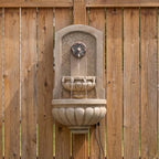 Bumilgar Wall Mounted Water Fountain, European-Style Rustic Grey Beige - Image 6