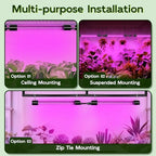 Hlite LED Grow Light 16 inch, Hanging Full Spectrum Linkable 4 Pack - Image 7