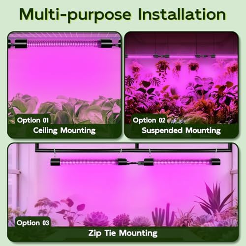 Hlite LED Grow Light 16 inch, Hanging Full Spectrum Linkable 4 Pack - Image 7