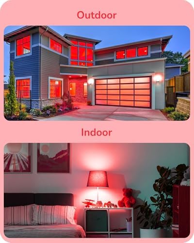 EDISHINE Dimmable Halloween Red PAR38 Flood LED Light Bulbs, 4 Pack - Image 7