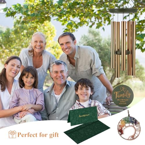 Astarin's Tree of Life Wind Chimes 36in Outdoor Garden Decor - Image 4