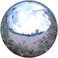 Durable Stainless Steel Gazing Ball, Hollow Ball Mirror Globe Polished Shiny Sphere for Home Garden (15.7 Inch) by Folytiy