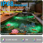 Wired Underwater LED Pond Lights with Stainless Steel Housing - Image 2