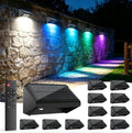 Fence Lights Solar Powered with Remote 12 Pack, IP65 Waterproof by Unknown