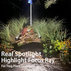 30W Flag Spot Lights Outdoor 120V Dusk to Dawn,5000K Cool White LED Landscape light Plug in with Photocell Sensor Bright Flag Pole Light for Yard Tree Garden Landscape Lighting with 6FT Cord (2) - Image 7