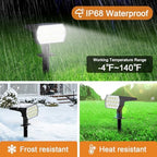 WELALO Solar Lights Outdoor, IP68 Waterproof, 65 LED, Cool White, 2 Pack - Image 4