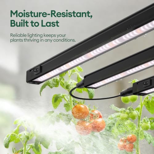 Maygrove Grow Lights for Indoor Plants, Tunable Spectrum 1FT LED Growing Lamp 56W (8 x 7W), T5 Grow Light Strip for Seed Starting, Vegetables, Linkable, Black, 8-Pack - Image 6