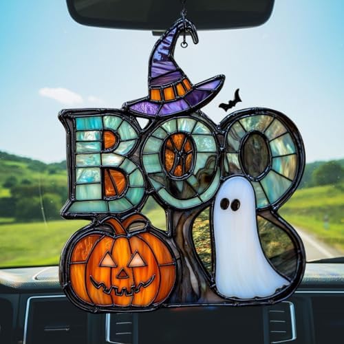 Funny Boo Pumpkin Acrylic Suncatcher - Image 5