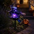 Generic Solar Witch Garden Stake Light Purple Halloween Decor by Unknown