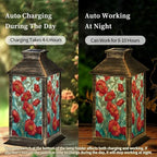 Solar Lantern Composition Flowers Outdoor Waterproof Hanging Solar Light Outside Lights for Patio Yard House Lawn Decor Birthday Gifts for Women Mom - Image 4