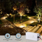 LEONLITE LED Hardscape Light Bundle AC12-15V/DC15-24V to 12V DC Converter, 4-Pack 7 Inch Retaining Wall Lights, LED Landscape Lighting & 1-Pack 60W Low Voltage Power Transformer, LED Power Supply - Image 6