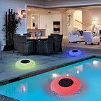 Blibly Solar LED Lights Inflatable,Swimming Pool Light Solar Floating Light Floating Pool Lights with Multi-Color LED Waterproof for Outdoor Garden (L) 1pc - Image 5